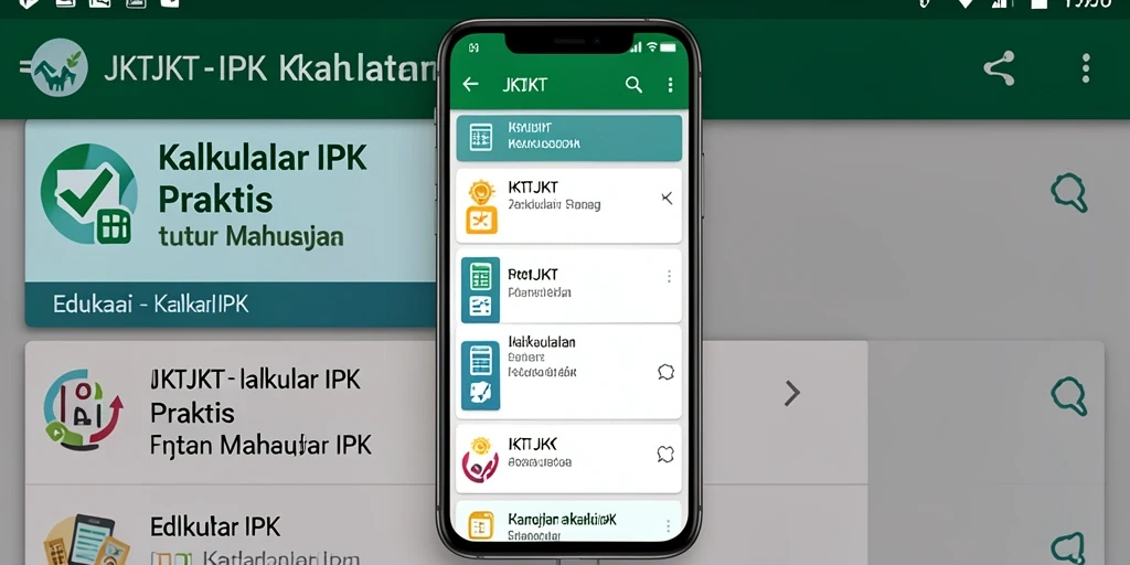 Screenshot antarmuka aplikasi JKTJKT kalkulator IPK yang user-friendly.