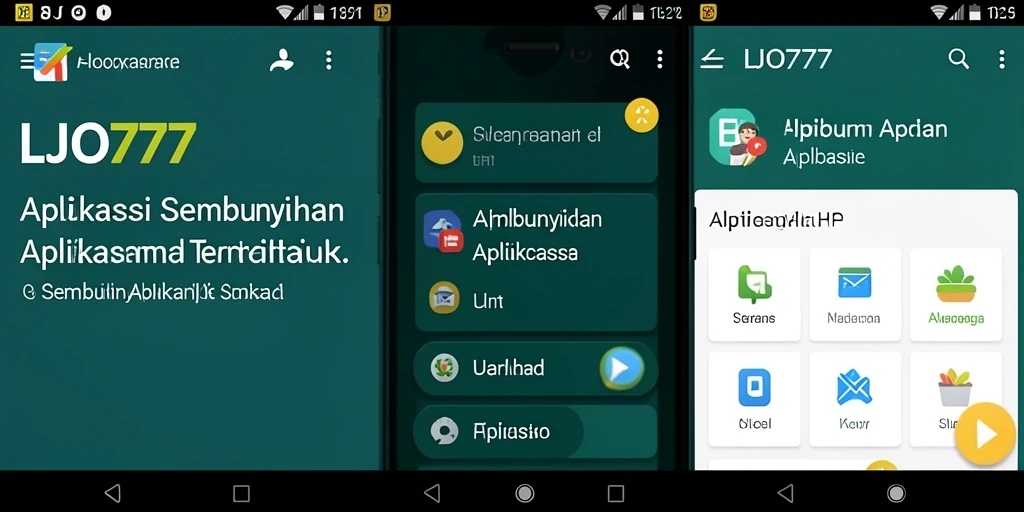 Antarmuka LJO777 untuk menyembunyikan aplikasi dengan mudah dan aman.