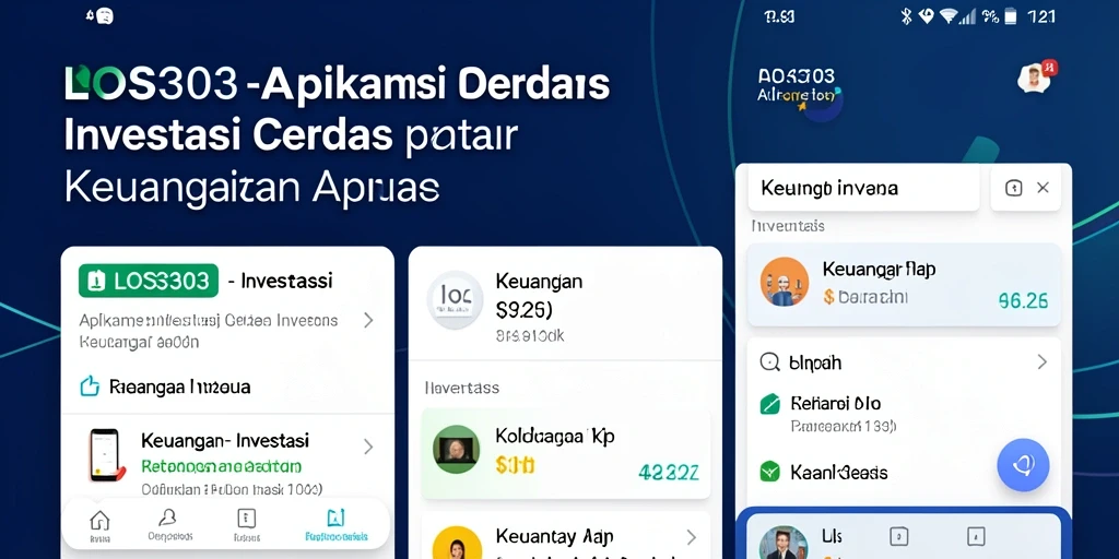 Antarmuka aplikatif LOS303 yang menarik dan informatif untuk investasi.