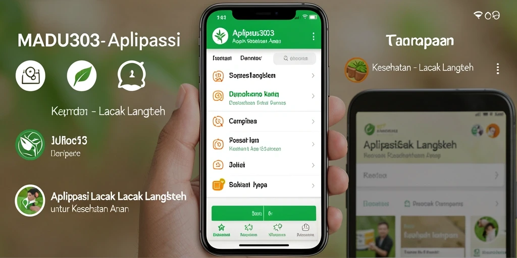 Antarmuka MADU303 yang menampilkan fungsi pelacakan langkah.