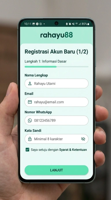 Panduan Registrasi Akun Baru Rahayu88 untuk Pengguna Android